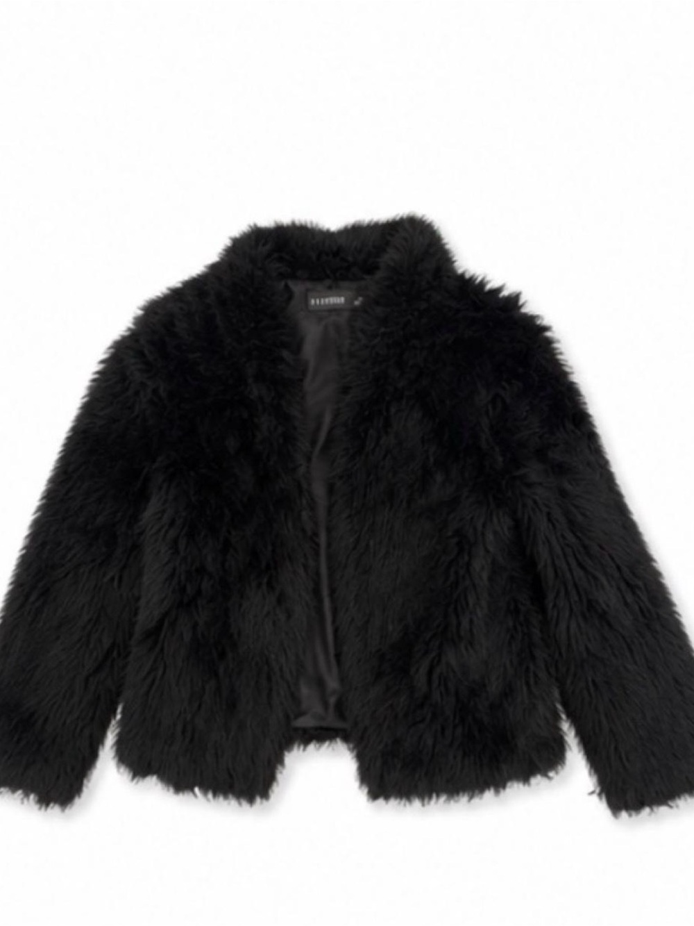 Lioness Black Faux Fur Coat - Picture 1 of 3